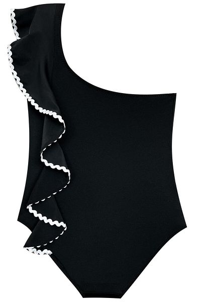 DEEP BEACH Water Detailed Girl's Swimsuit Db200740cm