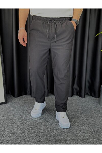 ORLONTEX Men's Black Ottoman Sweatpants