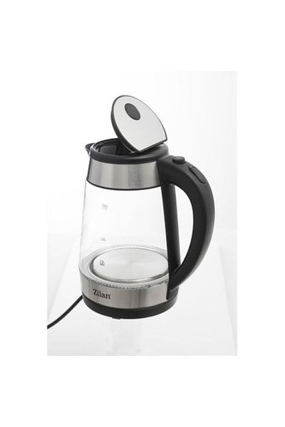 Zilan Water Kettle ZILAN ZLN-3963, 2200W, 1.7L, LED Lighting, Glass