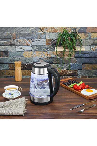 Zilan Water Kettle ZLN-3963, 2200W, 1.7L, LED Lighting, Glass