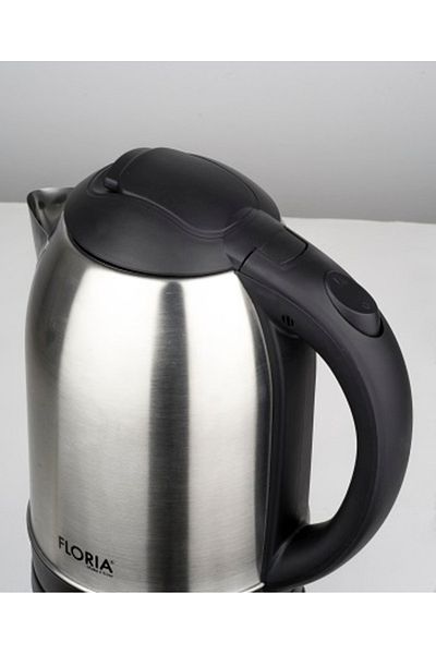 Floria Stainless steel kettle FLORIA ZLN2751, Stainless steel/Black Capacity 2L, Power 1500W