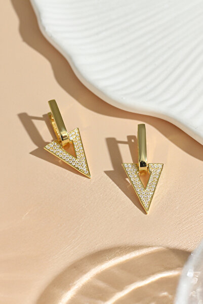 Gümüş Vadisi Kadın 925 Ayar Gümüş Zirkon Taşlı Küpe