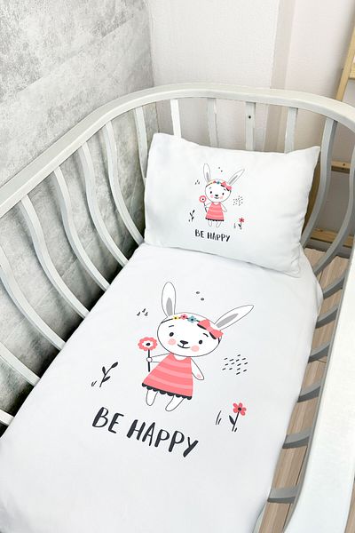 Messido Cotton Satin Printed Patterned Mother's Side Crib Textile 60X100 cm - Msd-205