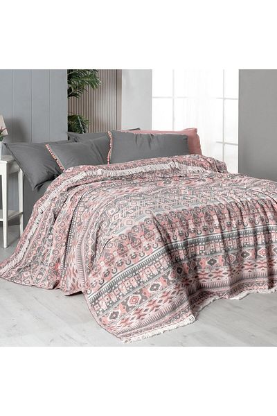 Sarev Allen Salmon Single 100% Cotton Yarn Dyed Pique Set