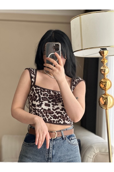 KECHİ WOMAN Cultură cu model leopard