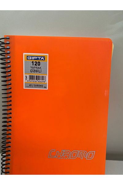 Gıpta Caiet cu copertă PP Cromo Spiral A5 - 120 coli cu rigle
