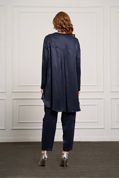 MissWhence Misswhence Tunic Suit 37017 Navy Blue