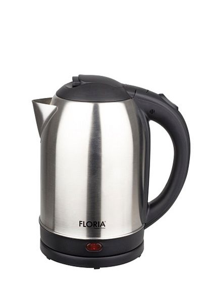 Floria Stainless steel kettle FLORIA ZLN2751, Stainless steel/Black Capacity 2L, Power 1500W