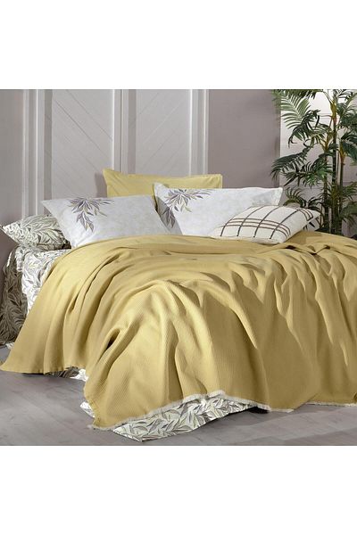 Sarev Adrian Yellow Double 100% Cotton Pique Set