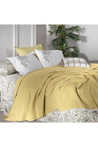Sarev Adrian Yellow Single 100% Cotton Pique Set