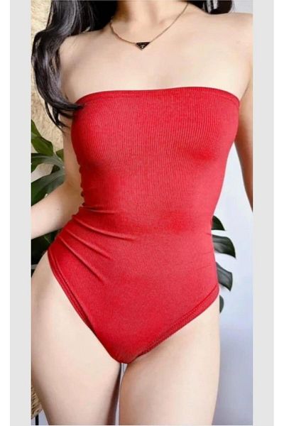 DEEP BEACH Strapless Swimsuit