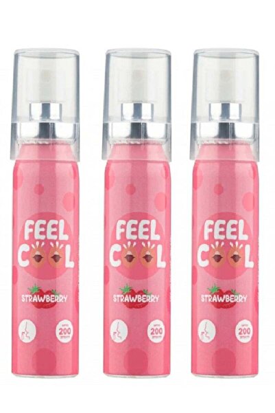 FEEL 3 قطع من معطر الفم بنكهة الفراولة 20 مل