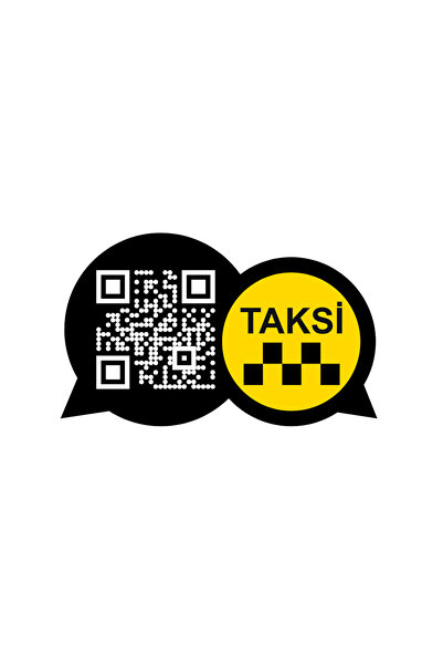 Taksi Sticker 40 adet - QR Kodlu Taksi Çağır Etiketi