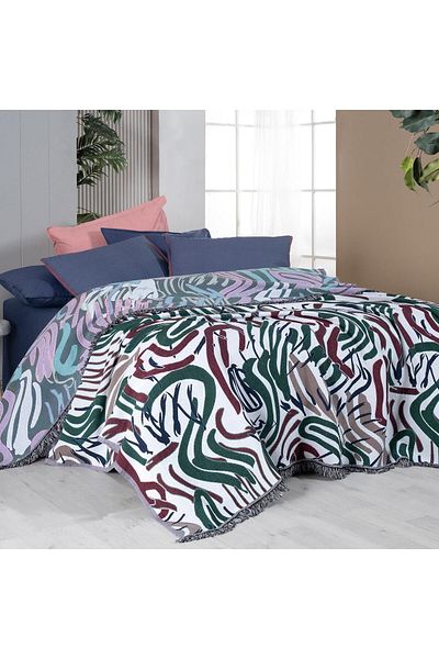 Sarev Favor Multicolor Double 100% Cotton Yarn Dyed Pique Set