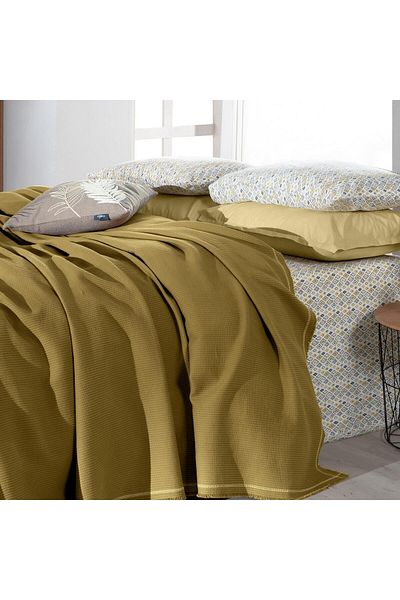 Sarev Abel Yellow Single 100% Cotton Pique Set