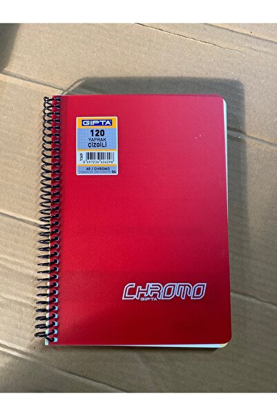 Gıpta Caiet cu copertă PP Cromo Spiral A5 - 120 coli cu rigle