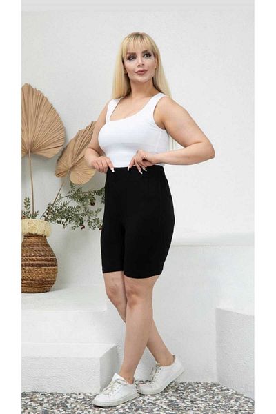 LİKRA Women's Plus Size High Waist Sports Viscose Leggings