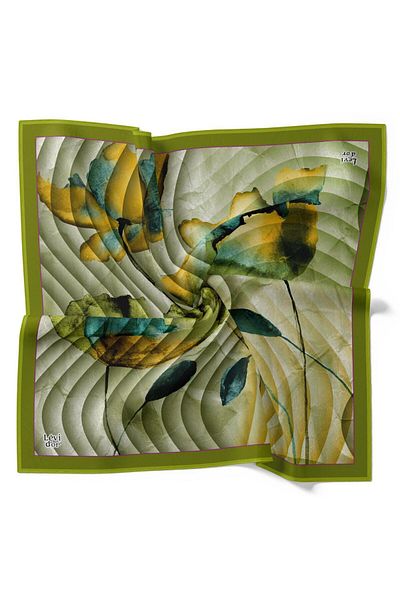 Levidor Φουλάρι με μοτίβο Wave Flower με αστραφτερό κρύσταλλο