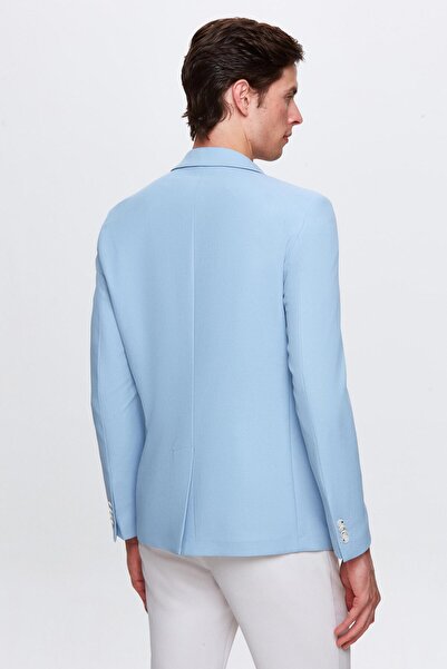 Twn Σκούρο μπλε Slim Fit Dobby Blazer Jacket