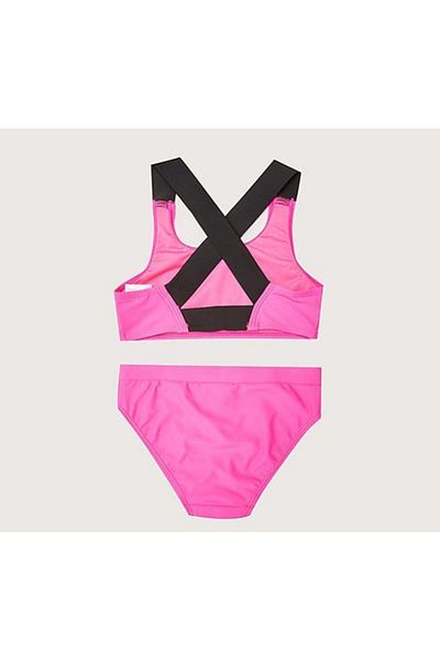 DEEP BEACH Text Printed Girl's Bikini Set Db200773bt