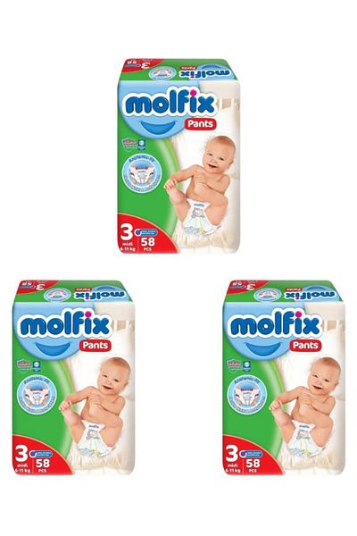 Molfix Size 3 Pants - 3 Pack