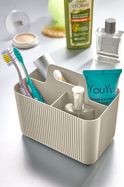 Fesya Home PAPATYA Organizer Μπάνιου Πολλαπλών Χρήσεων - Κρέμα, Organizer Μπάνιου