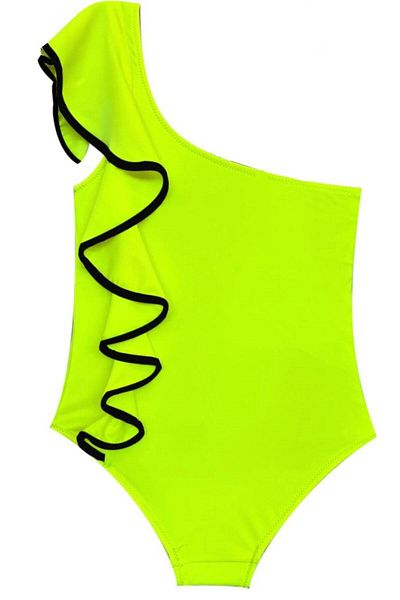 DEEP BEACH Water Detailed Girl's Swimsuit Db200740cm
