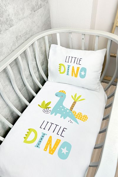 Messido Cotton Satin Printed Patterned Mother's Side Crib Duvet Cover Set 60X100 cm - Msd-212