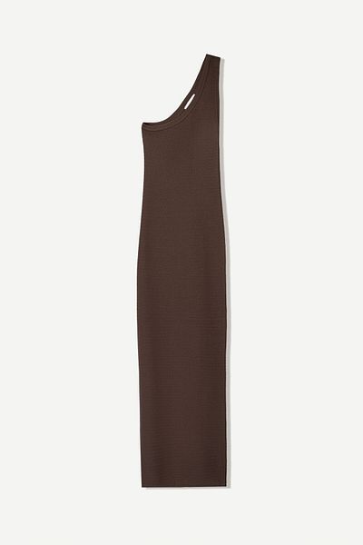 Bershka Rustic asymmetric midi dress