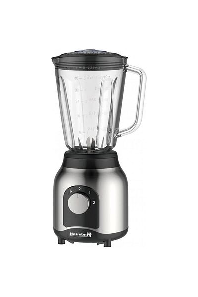 Hausberg Blender cu rasnita, Hausberg HB-7762, doua viteze cu pulsatii, recipient sticla 1.5 L, 600 W