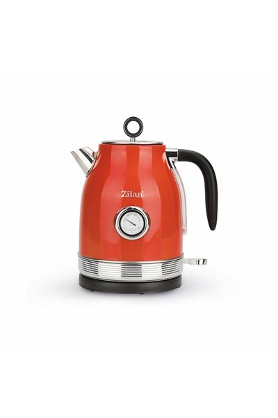 Zilan Fierbator RETRO Zilan ZLN7033 Rosu, Capacitate 1.7 Litri, Putere 2200W, Rotire 360