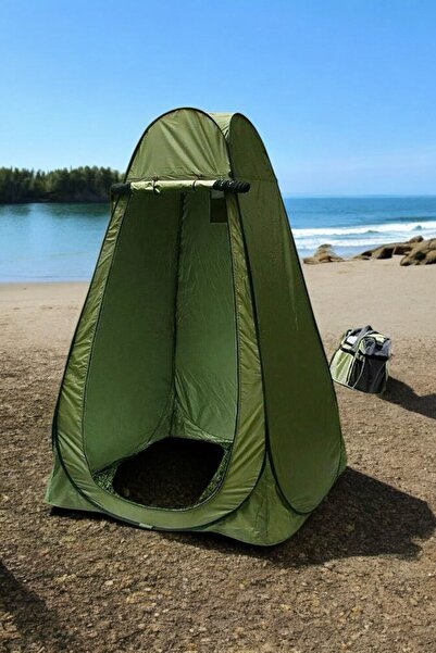 morponi Kamp Alanı Duş Giyinme Wc Çadırı Fotoğrafcı Prova Kabini Yeşil