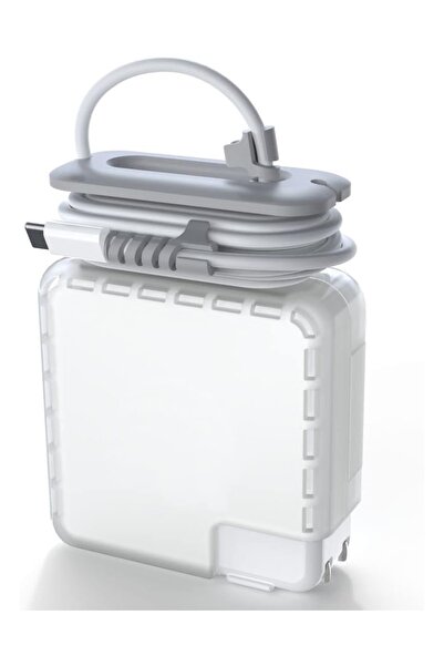 ucuzmi Apple 60w -61W Şarj Cihazı 67W Adaptör Düzenleyici Kablo Koruyucu Kılıf MacBook A1947 -A1718