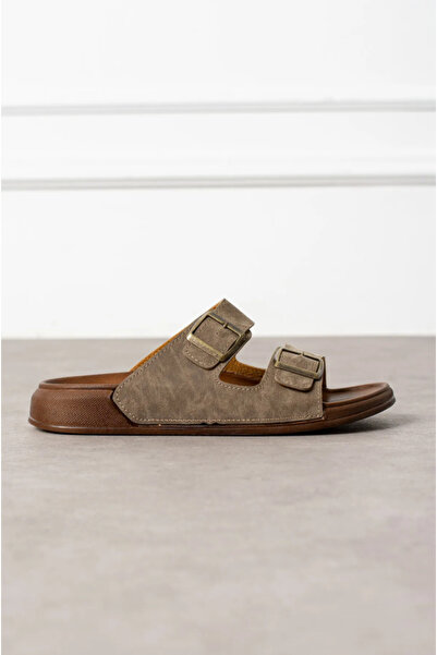 SHOUGO Ортопедична підошва, анатомічна, чотири сезони, чоловічі капці з двома ремінцями