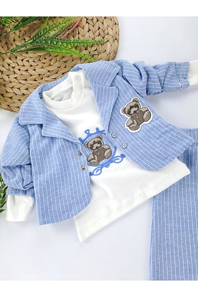 Butik Baby Boy Jacket Pants Sweat Triple Suit Premium Quality
