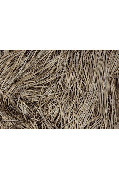 AKÇA TEKSTİL Plain Thread Model Mink Double Color Ready Thread Curtain 300*270