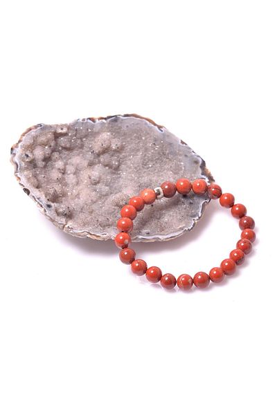 Taş Sandığı Red Jasper Stone Bracelet - 8 mm