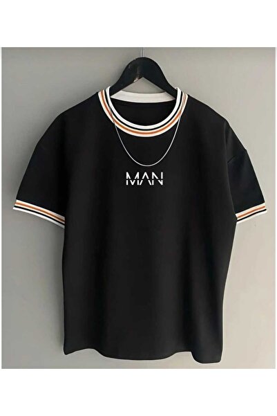 dwnwear Black and White 3m Printed Poloyaka Tshirt