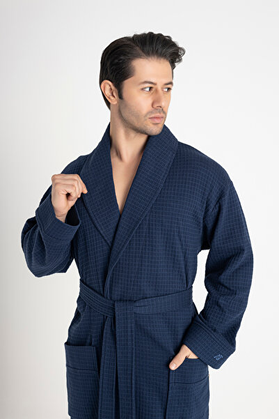 Nuşa Капітонована тканина Бамбукова бавовна Чоловічий халат