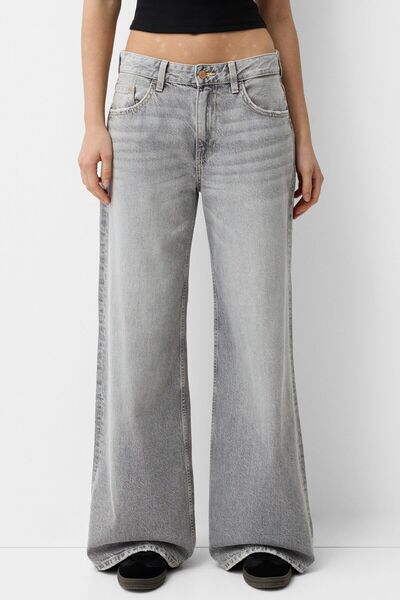 Bershka Geniş paça jean
