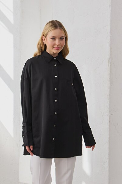 QANU Πουκάμισο Frezya Μαύρο