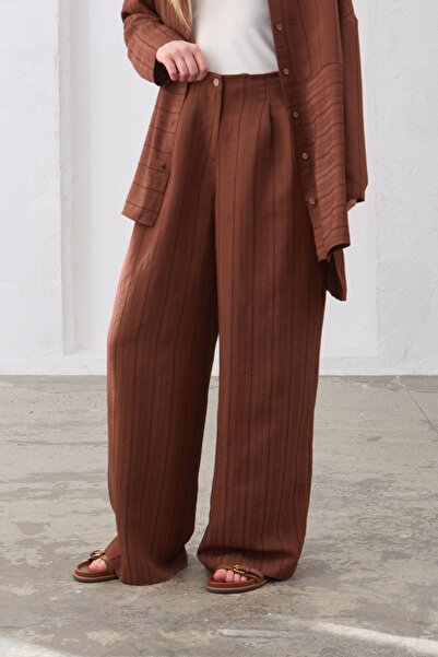 QANU Modal Pantolon Kahverengi