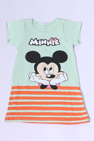 HÇM Girl's Dress Character Printed Striped A25