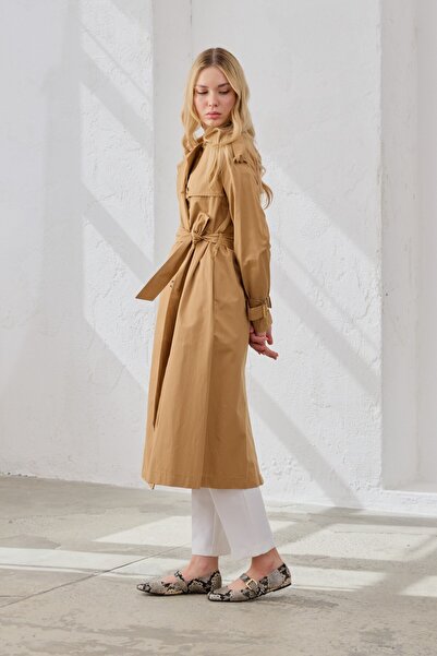 QANU Classic Trench Coat Camel