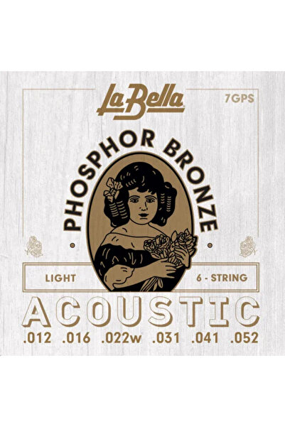 Labella Струни для акустичної гітари La Bella 7GPS Phospor Bronze (0.12 - 0.52)