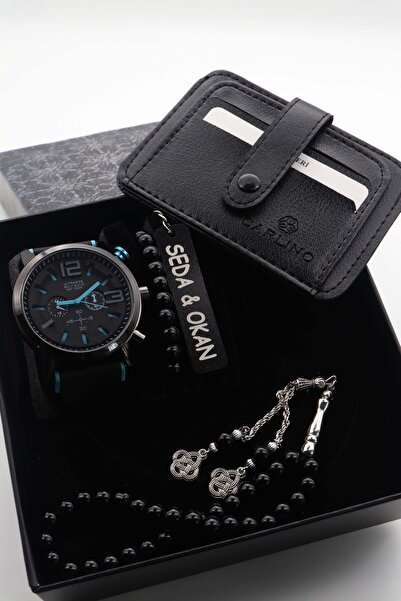 ARPAT WATCH KİŞİYE ÖZEL 5 PARÇA ERKEK SAAT SETİ ; SAAT, CÜZDAN, TESBİH, BİLEK...
