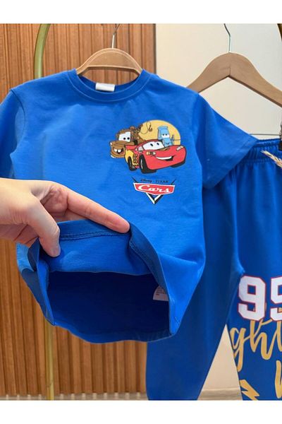 KidsSel New Season Cars Printed Cotton Boys' Underwear Set