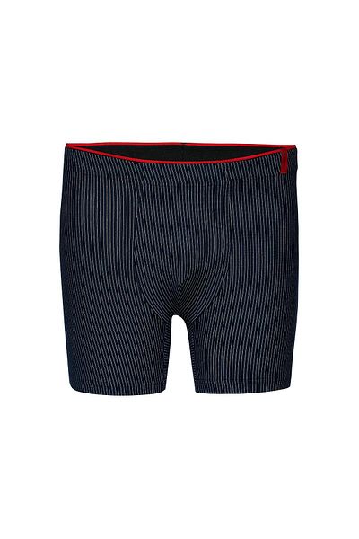Weweus Μπλε Navy Blue Cotton Elastane ριγέ μπόξερ 14921