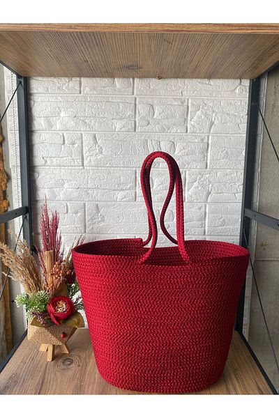 Metasupla Straw Jute Look Beach Bag, Handbag, Arm Bag, Shoulder Bag Daily Bag