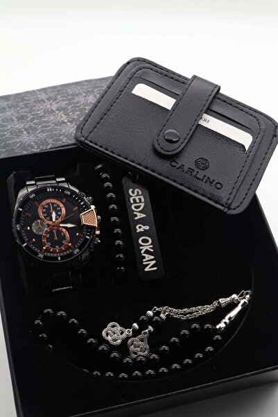 ARPAT WATCH KİŞİYE ÖZEL 5 PARÇA ERKEK SAAT SETİ ; SAAT, CÜZDAN, TESBİH, BİLEK...